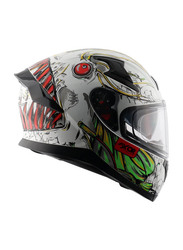 Axor Helmets Apex Seadevil Gloss Helmet, Medium, White/Red