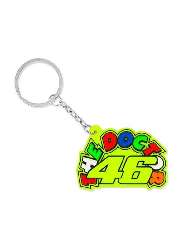 VR46 Valentino Rossi The Doctor 46 Keychain, Polyvinyl Chloride, One Size, Multicolour