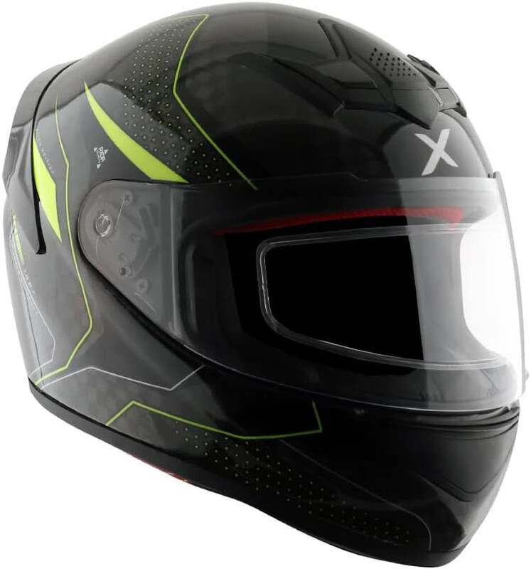 

Axor Rage Warfare Carbon Face Helmet, X-Large, Black/Neon Yellow