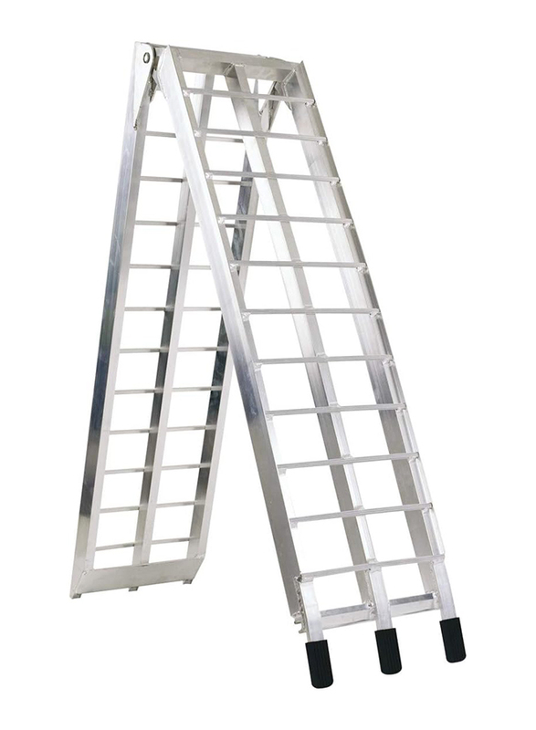 Oxford Aluminium Folding Ramp, One Size, OX748, Silver