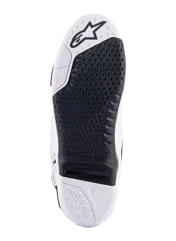 Alpinestars Tech 10 Supervented Boots, Size 9, White/Red