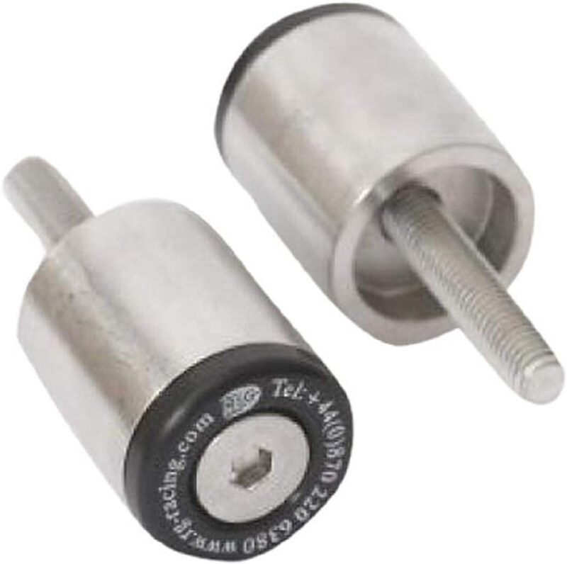 

R&G Racing BE0044BK Bar End Slider, Silver