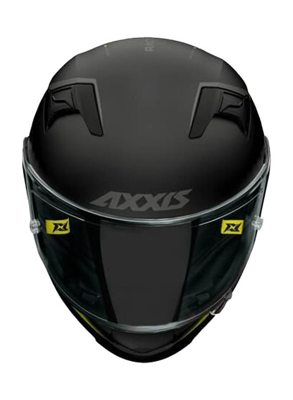 Axxis Racer Gp Sv Fiber Solid B3 Helmet, Small, Ff103Sv, Matt Black/Fluorescent Yellow