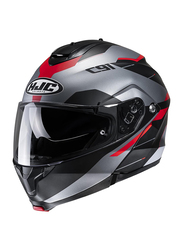 HJC C91 Karan Men's Street Motorcycle Helmet, Medium, C91-KAR-MCF1SF-M, Black