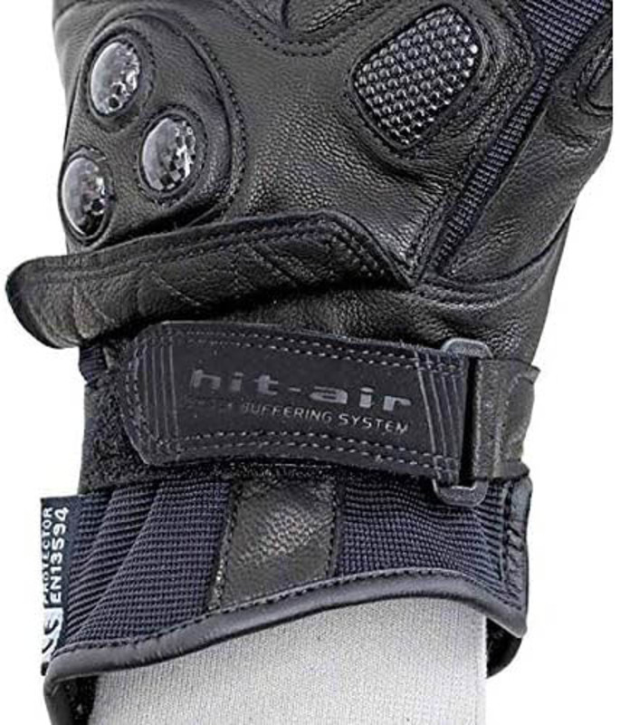 Hit Air G8 Gloves for Motorcycle Riders, X-Large, Black