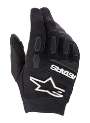 Alpinestars Youth & Kids Full Bore Gloves, X-Small, 3543622-10-XS, Black