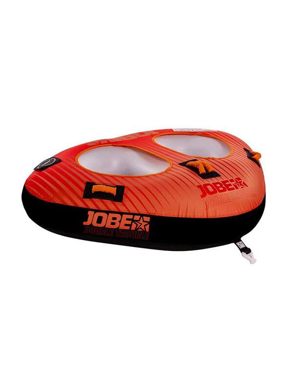 

Jobe 2-Person Double Trouble Towable(2021), Orange/Black