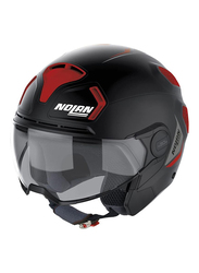 Nolan Group SPA Parkour Flat Helmet, Large, N30-4VP-016-, Matte Black/Red