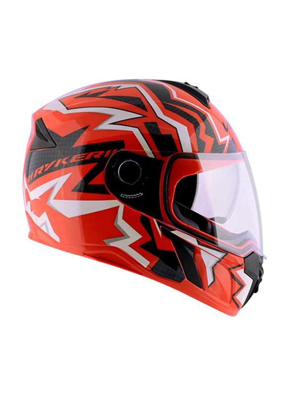 Vega Ryker D/V Elite-E Full Face Helmet, Medium, Orange