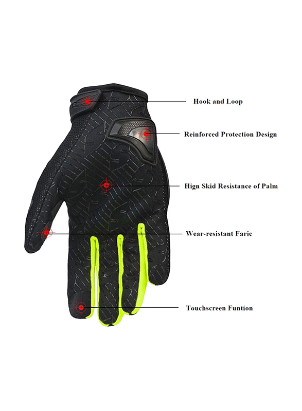 Scoyco Gloves, Medium, MC44, Green