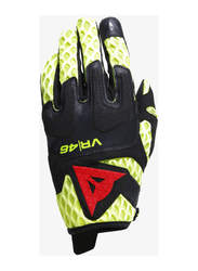 VR46 Gloves Unisex, Large, Black/Yellow