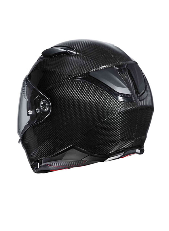 HJC F70 Carbon Solid Helmet, Large, F70-CAR-SOL-L, Black