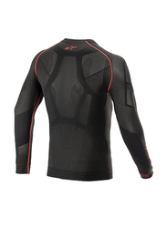 Alpinestars Ride Tech V2 Long Sleeve Summer Top Vest, Black/Red, Medium/Large