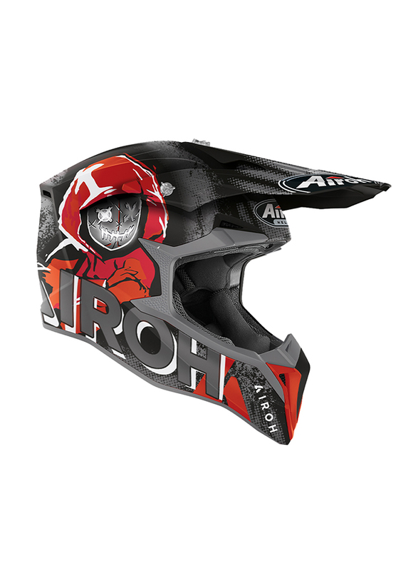 Airoh Wraap Alien Helmet, X-Small, WRA55-XS, Red Matt
