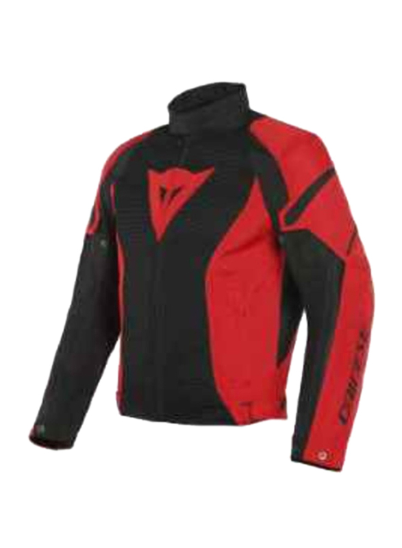 Dainese Air Crono 2 Tex Jacket, Black/Lava Red, Size 54