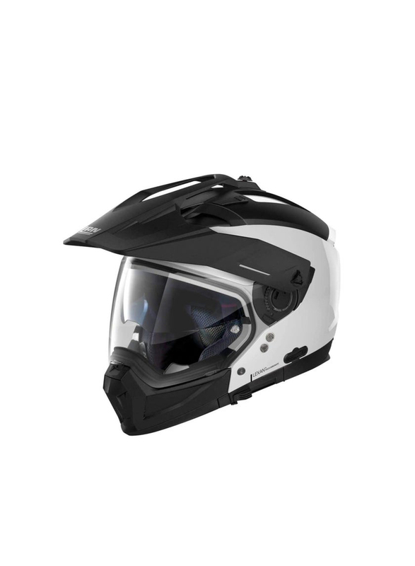 Nolan N70-2X Special N-Com 015 Motorcycle Helmet, X-Large, Pure White