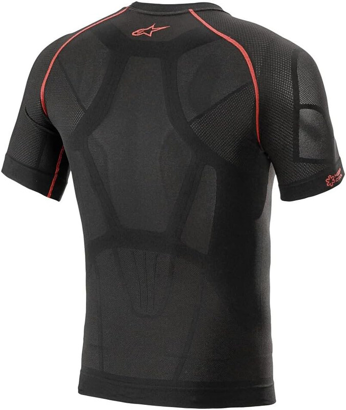 Alpinestars Ride Tech V2 Top Short Sleeve Summer, Medium, Black/Red