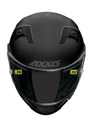 Axxis Racer Gp Sv Fiber Solid B3 Helmet, X-Large, Ff103Sv, Matt Black/Fluorescent Yellow