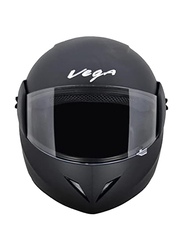 Vega Cliff DX Motorcycle Full Face Helmet, X-Large, Black