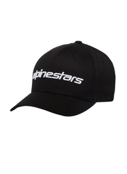 Alpinestars Linear Baseball Cap for Unisex, One Size, Black/White