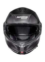 Nolan Plus Distinctive 021 N-Com Flat Helmet for Bike Riders, N100-5, Black, X-Large