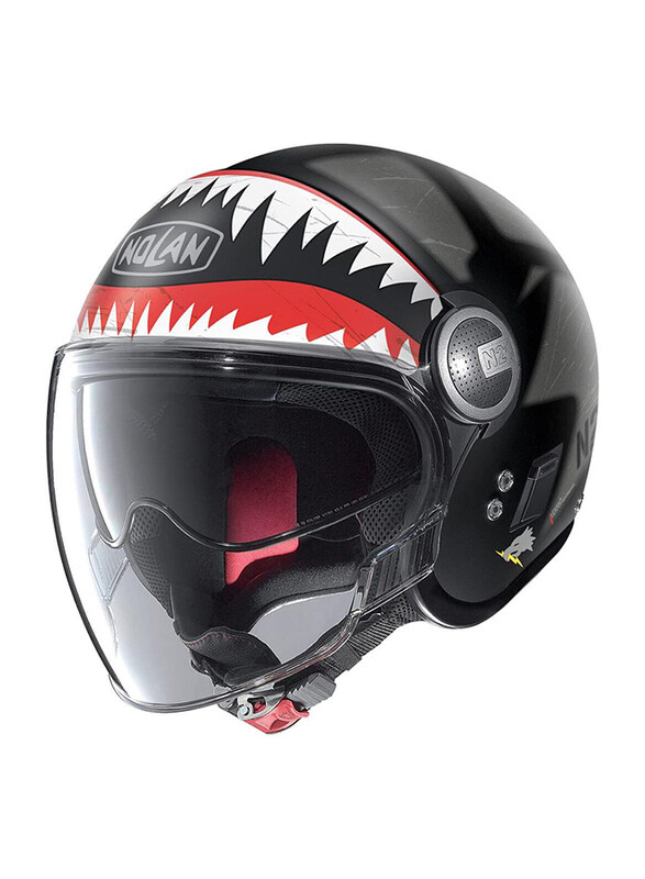 

Nolan N21 Visor Skydweller 91 Open Face Helmet, Black/White, Medium