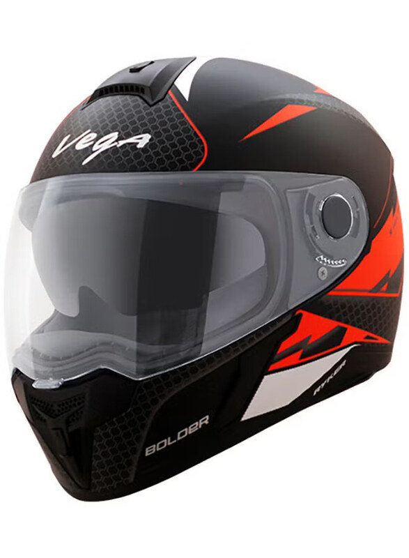 

Vega Ryker D/V Bolder Motorcycle Helmet, Medium, RYK-DVBLD-DLBKORG-MD, Multicolour