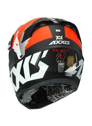 Axxis Wolf Jackal B14 Helmet, Large, Mx803, Matt Fluorescent Orange