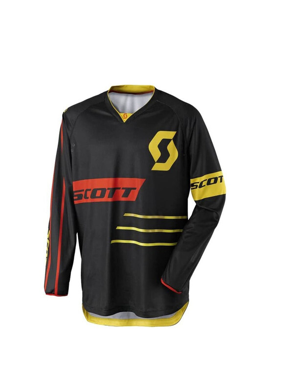 

Scott 350 Dirt MX Motocross Jersey for Men, Large, Black/Yellow