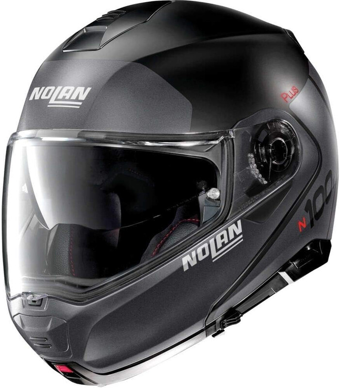 

Nolan Plus Distinctive 021 N-Com Flat Helmet, Small, Silver