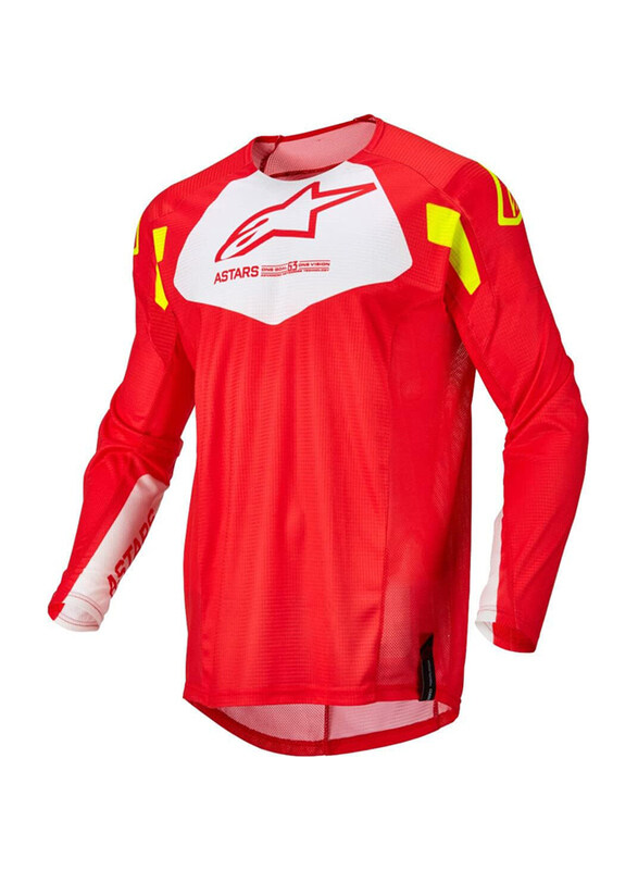 

Alpinestars Techstar Factory Jersey, Medium, Red Fluo/White/Yellow Fluo