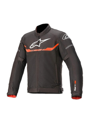 Alpinestars T-SPS Air Motorcycle Textile Jacket, Medium, Black/Red Fluo, 3300220-1030-M