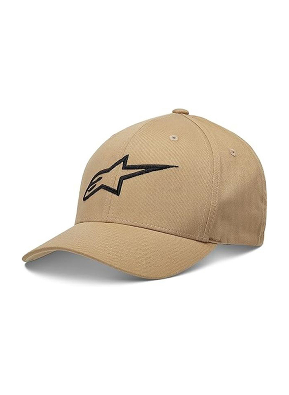 Alpinestars Ageless Curve Baseball Cap for Unisex, S-M, Sand/Black