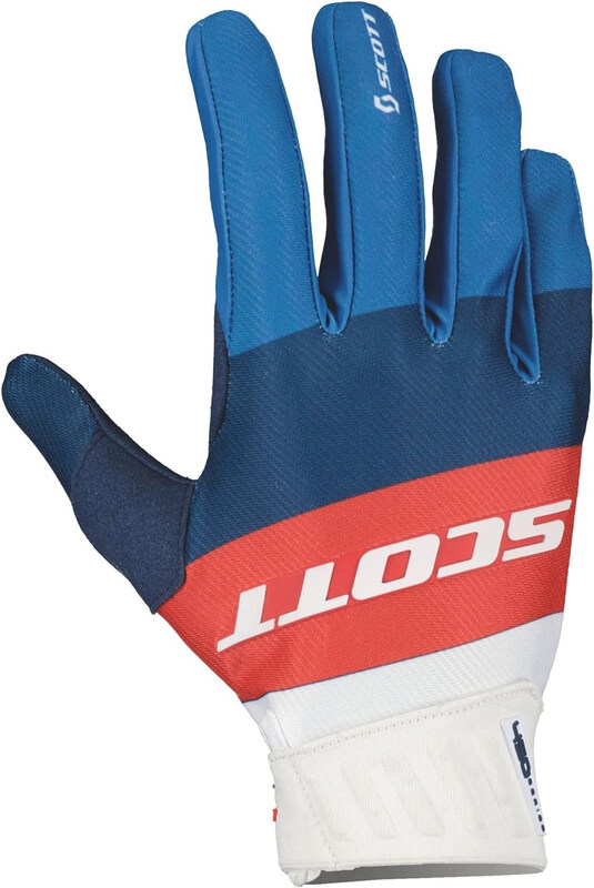 

Scott 450 Angled Gloves, Medium, Blue/Red