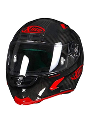 Nolan X-Lite X-803 Ultra Carbon 003 Puro Sport Motorcycle Helmet, Red/Black, Large