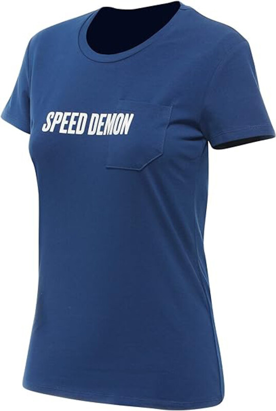 

Dainese Demon Pocket T-Shirt for Women, M, Navy Peony