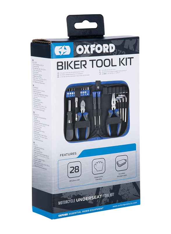 Oxford Biker Tool Kit, Black/Blue