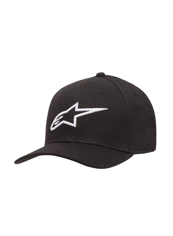 Alpinestars Ageless Curve Hat for Men, S-M, Black/White