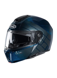 HJC RPHA 90 Balian Modular Motorcycle Helmet, Small, RPHA-MC2-S, Black/Blue