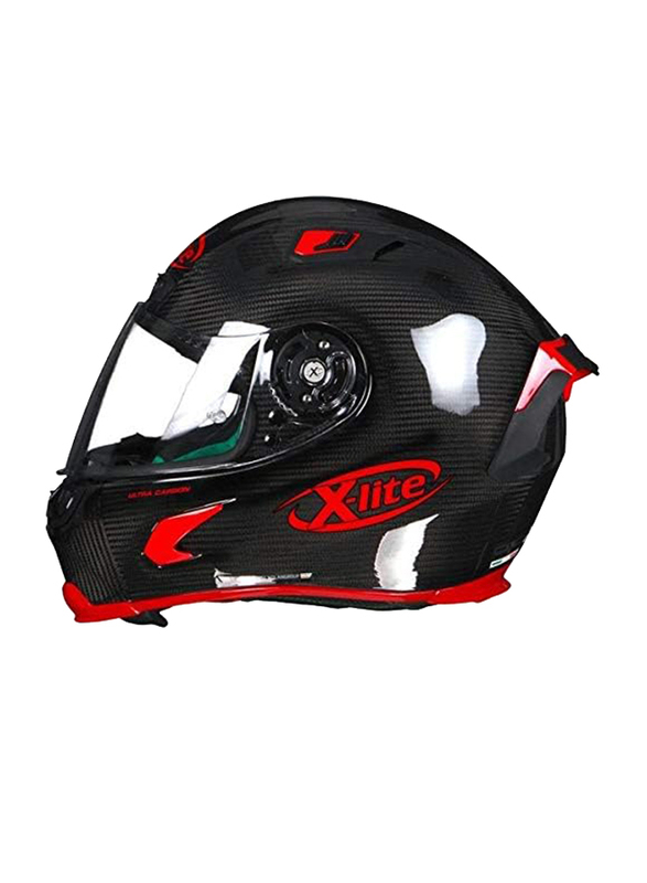 Nolan X-Lite X-803 Ultra Carbon 003 Puro Sport Motorcycle Helmet, Red/Black, Large