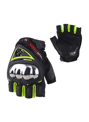 Scoyco MC44D Half Finger Motorcycle Gloves, X-Large, Green