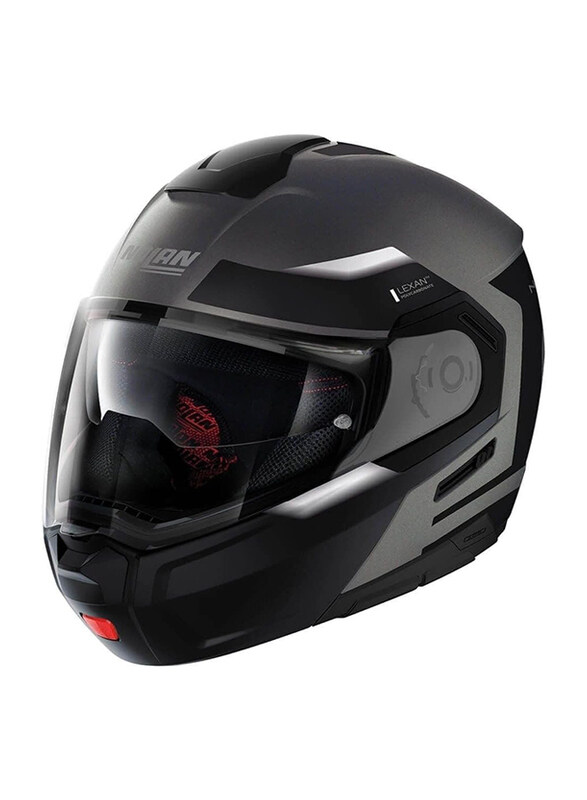 

Nolan Group SPA eflector N-Com Flat Lava Helmet, X-Large, N90-3-034-, Grey