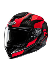 HJC Corporation F71 Bard Helmet, Medium, Red/Orange