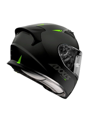 Axxis Racer Gp Sv Fiber Solid B3 Helmet, Medium, Ff103Sv, Matt Black/Fluorescent Yellow