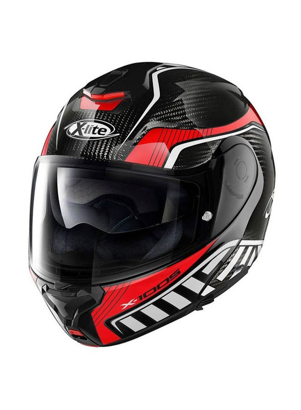 Nolan X-Lite X-1005 Carbon Dyad N-Com Helmet, Large, Black, X-1005UL-001