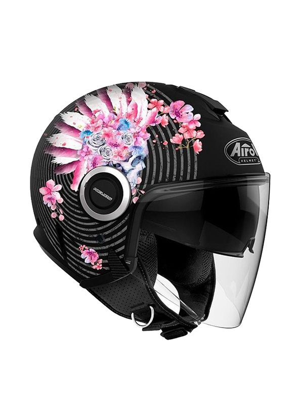 Airoh Helios Open Face Helmet, Medium-Small, HEMA54-MS, Mad Matt