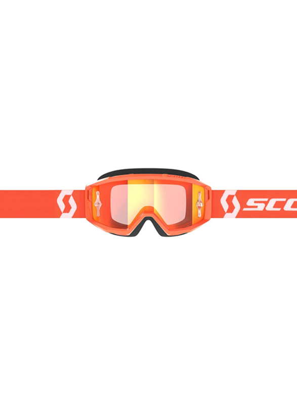 Scott Primal Orange Chrome Works Goggle, Orange/White