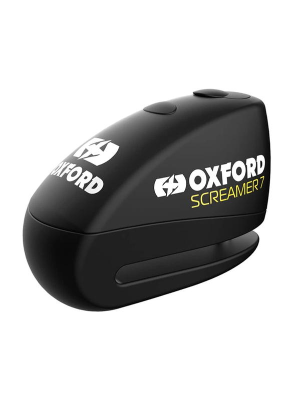 Oxford Screamer7 Alarm Disc Lock, One Size, LK289, Black