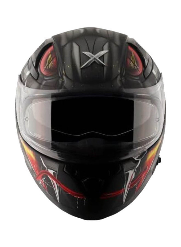 Axor Apex Venomous DV Full Face Dull Helmet, Medium, Black/Grey