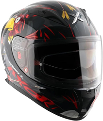 Axor Street Zazu Full Face Helmet, Medium, Black/Red